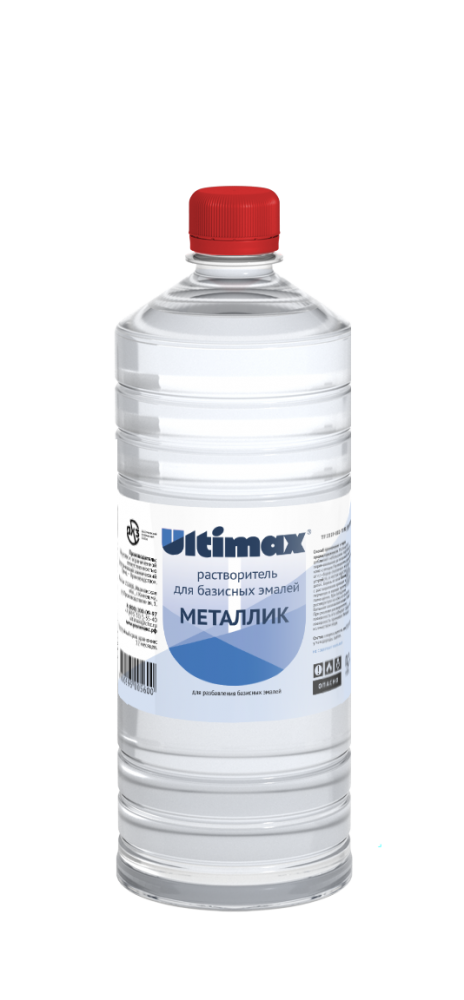 Растворитель для базисных эмалей металлик Ultimax <span>500 мл</span> - 1